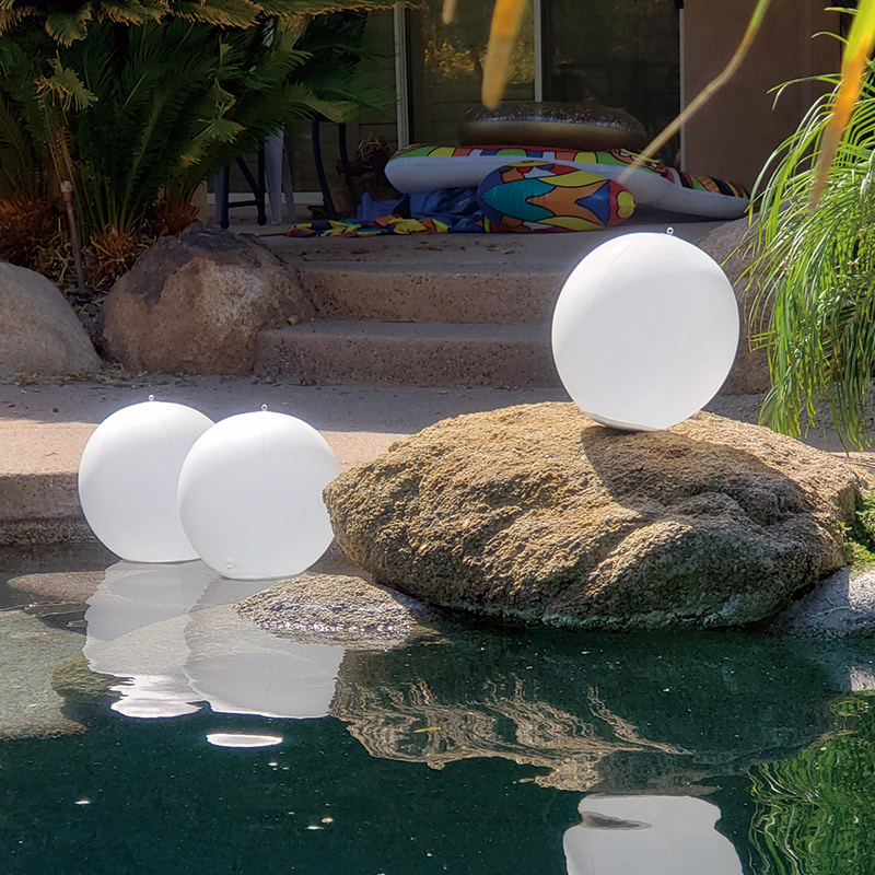 Globo Solar LED, Inflable con Control, RGB y Blanco 38lm, IP68