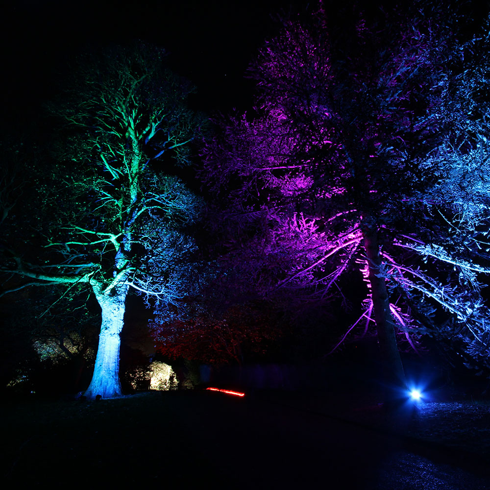 Reflector LED RGB IP65, 100-240V 20W, con Control Remoto IR