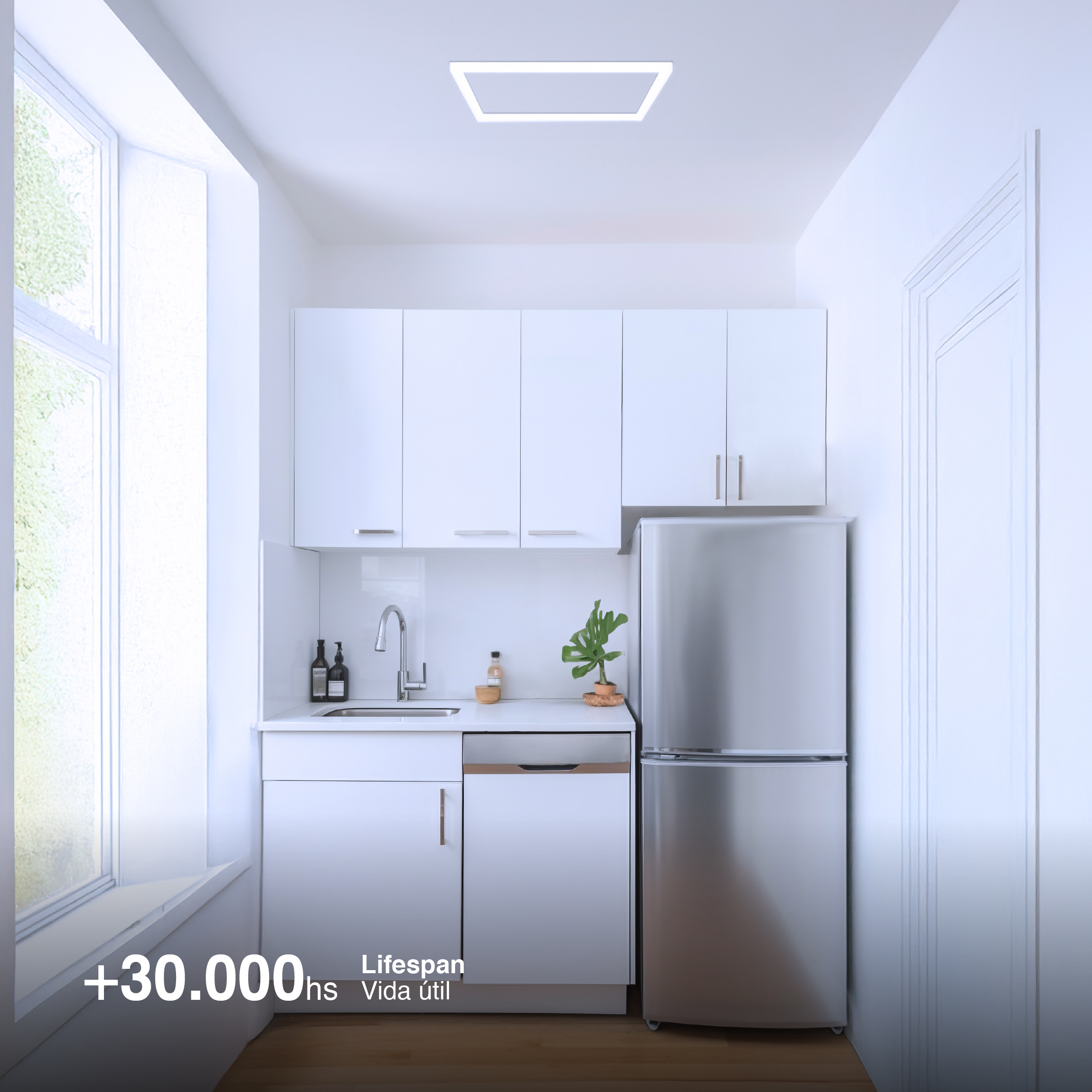 Marco Luminoso LED de 60x60cm 36W 4.000lm blanco Frío 6000K