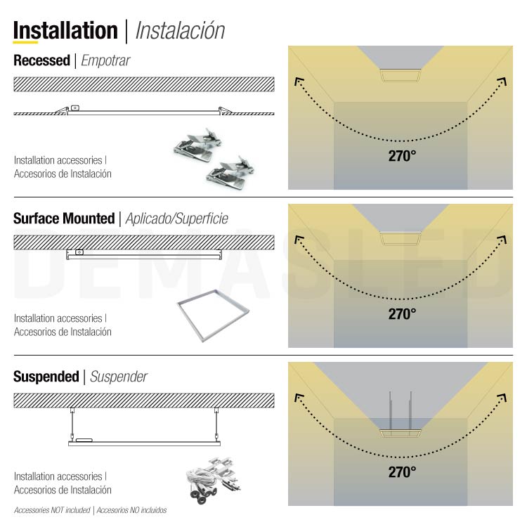 Marco Luminoso LED de 59.5x59.5cm 36W 4000lm blanco Cálido 3000K