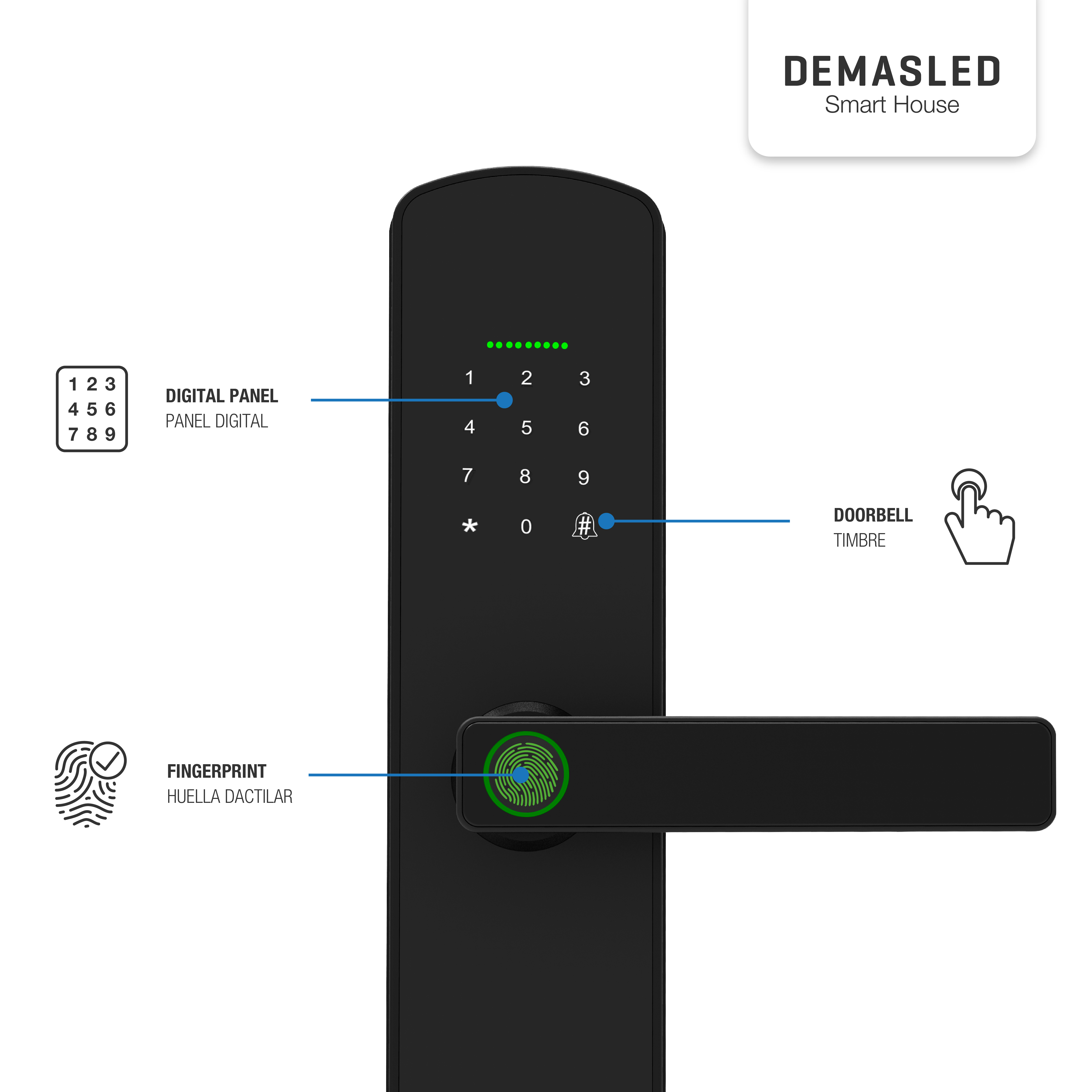 Cerradura Biométrica Smart WIFI