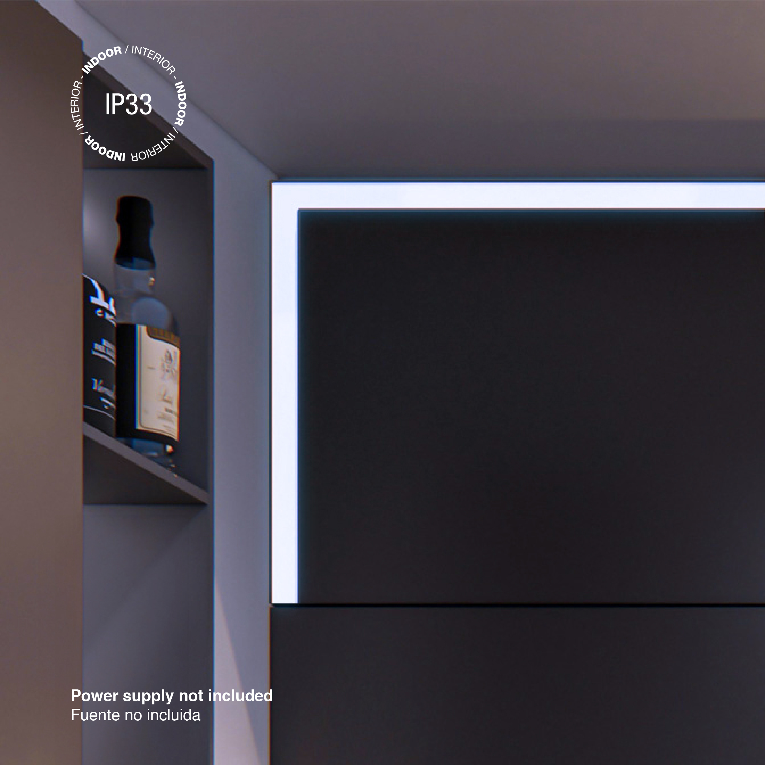 Tira LED Zig-Zag SMD2835 12V 6.9W/m Blanco Frío 495lm/m 60LEDs/m, 6mm, 5m