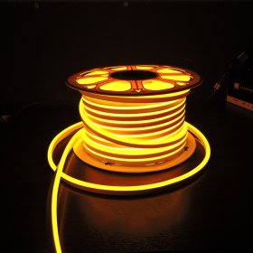 Tira LED SMD2835, IP65 220V, 6W/m Amarillo 586nm, 108 LEDs/m, 50m