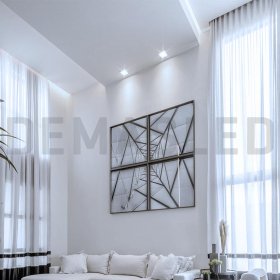 Panel LED cuadrado blanco, 22.3x22.3cm 18W 1440lm Frío De Embutir