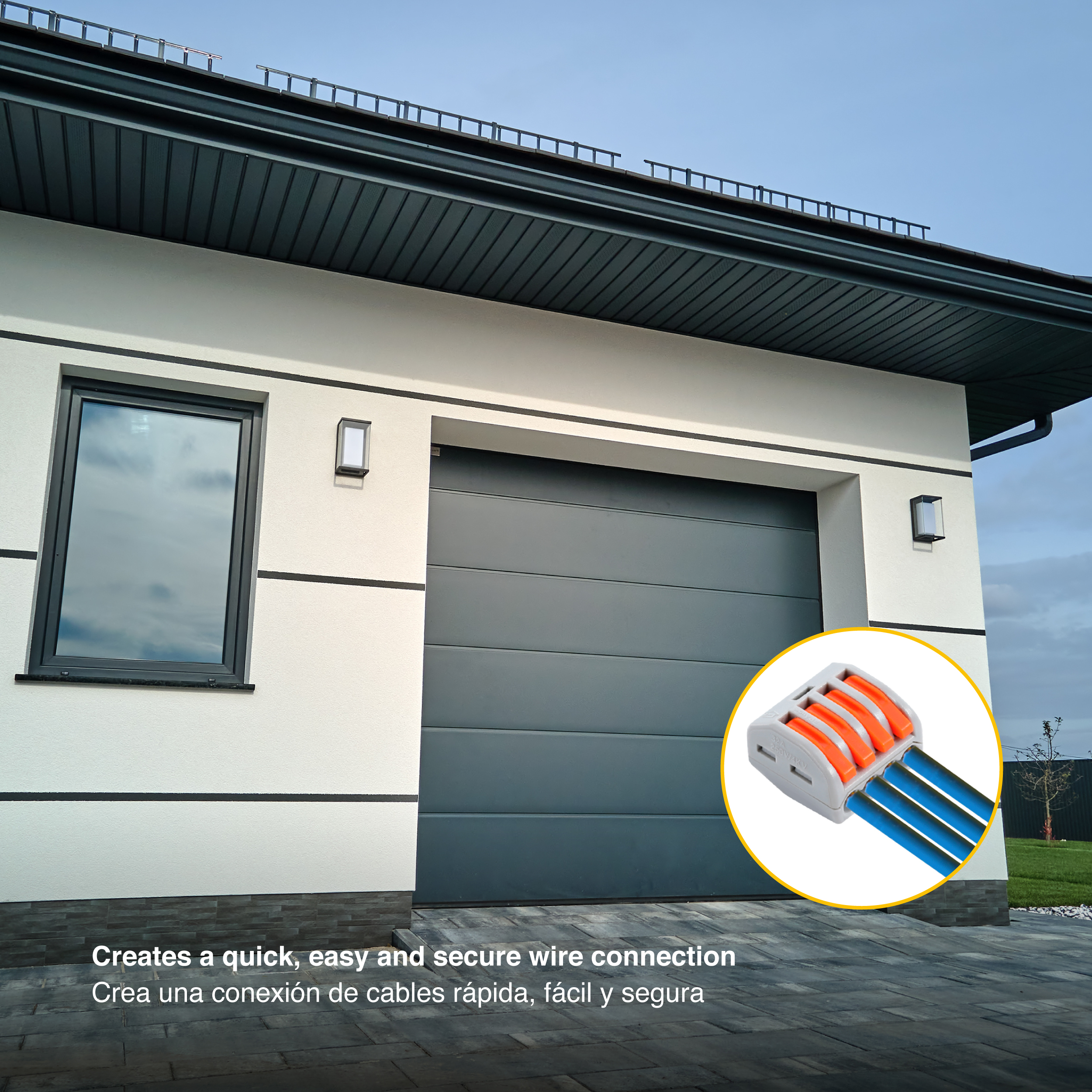 Conector Empalme Fast Clip, 4 Polos