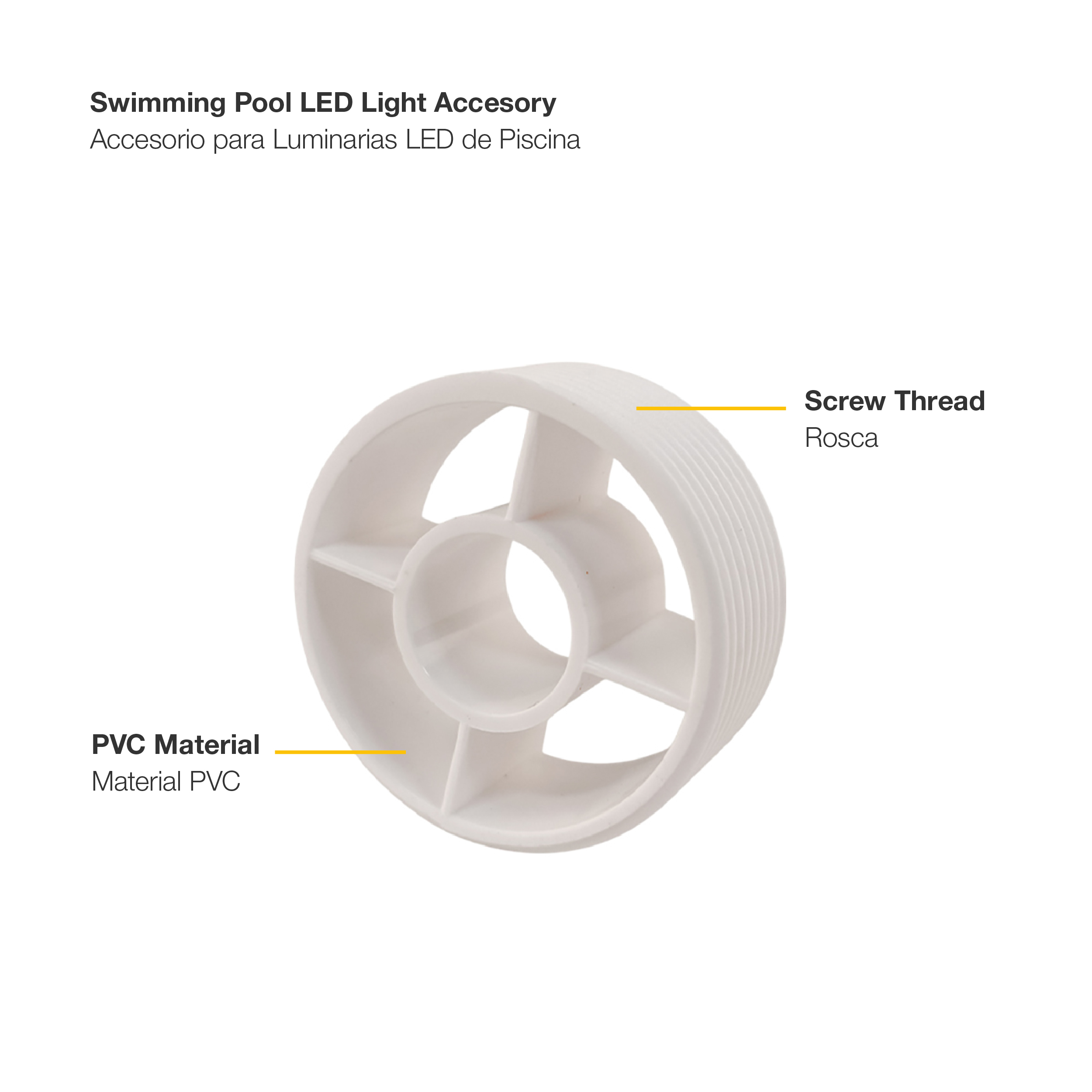 Accesorio para Luminarias de Piscina 23x9.7mm