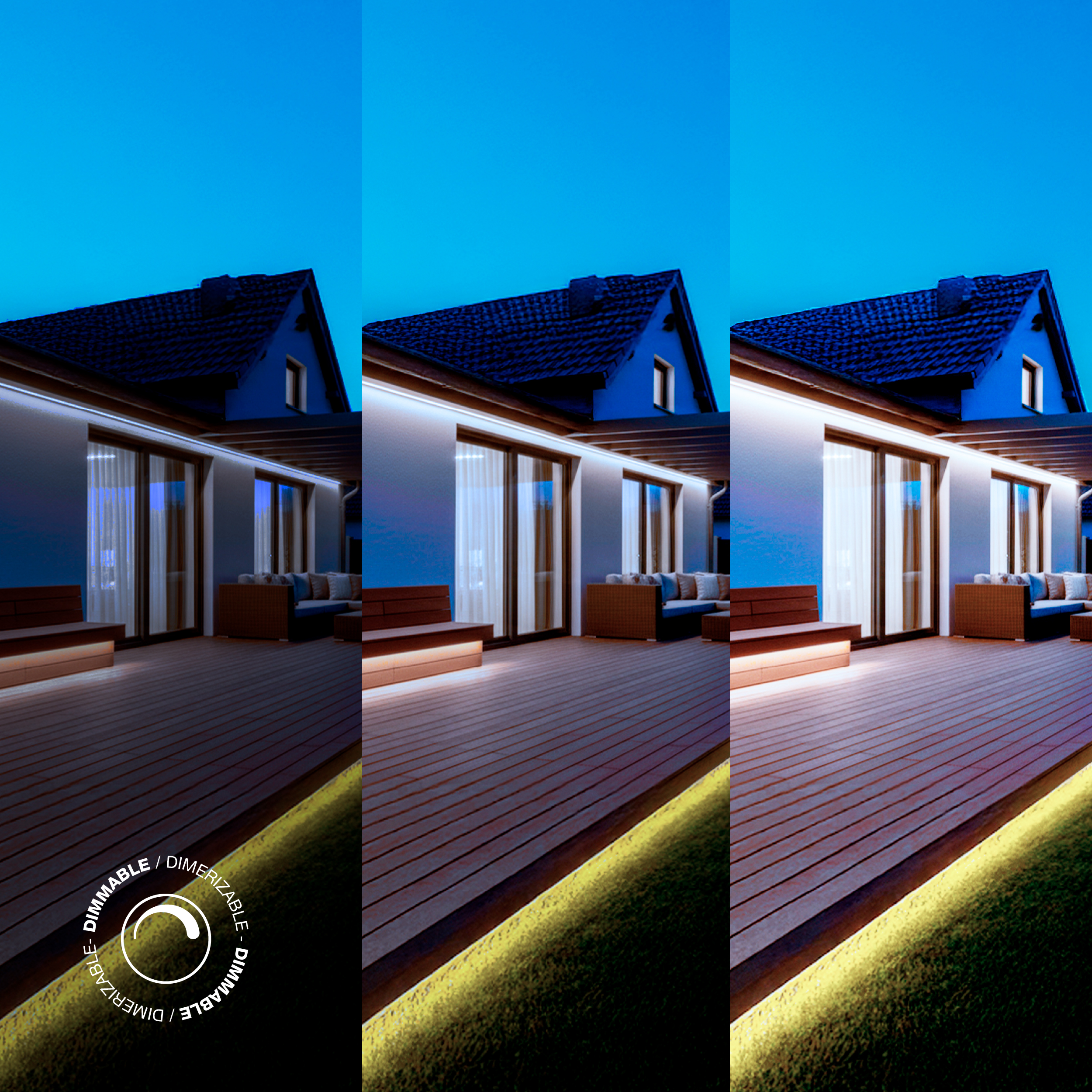 Tira LED COB IP67 220-240V, 400W Blanco Frío 6500K 560LEDs/m, 50m