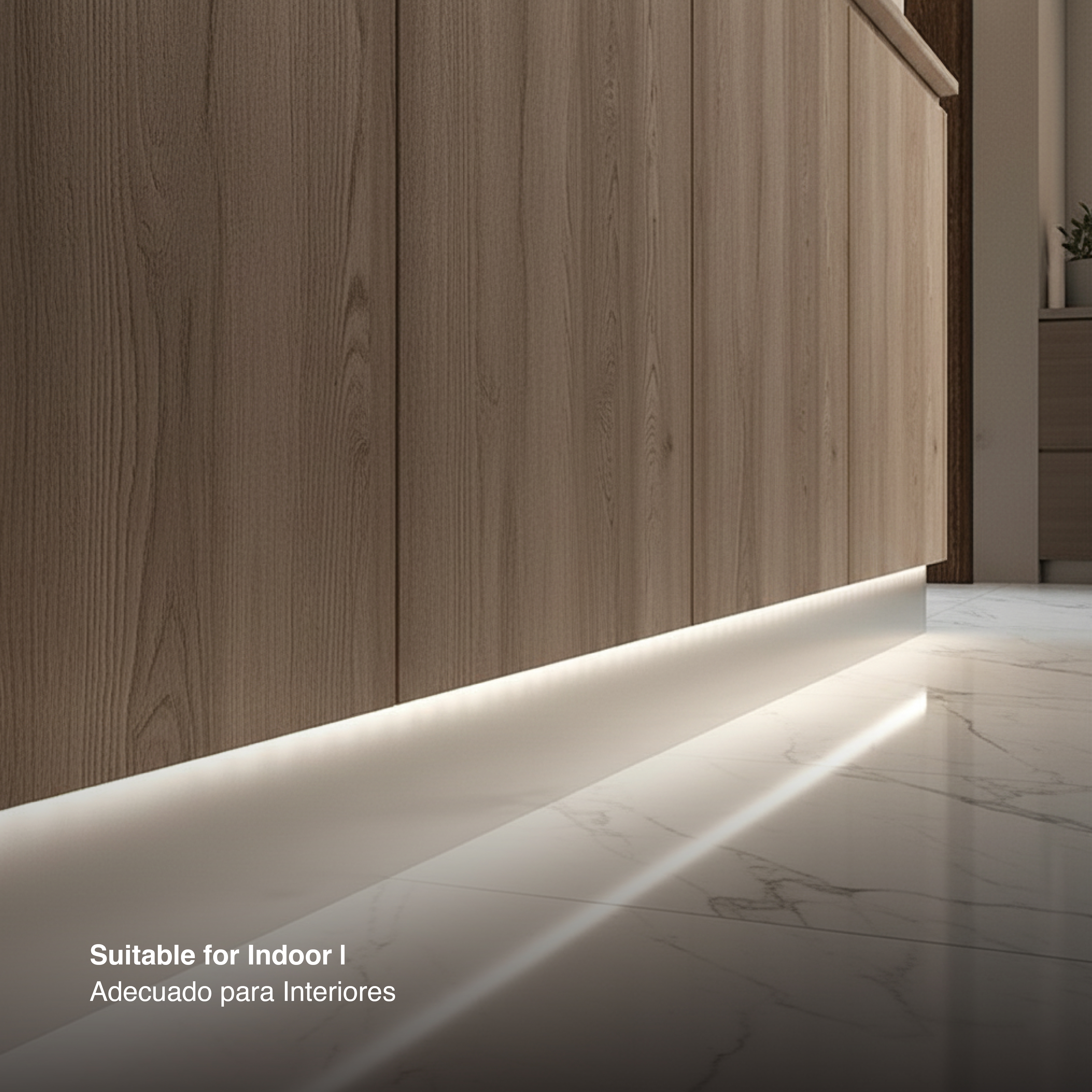 Perfil de Aluminio con Ala para Embutir, Anodizado Difusor 120x19mm, con Cover Opal Blanco x2.5m 