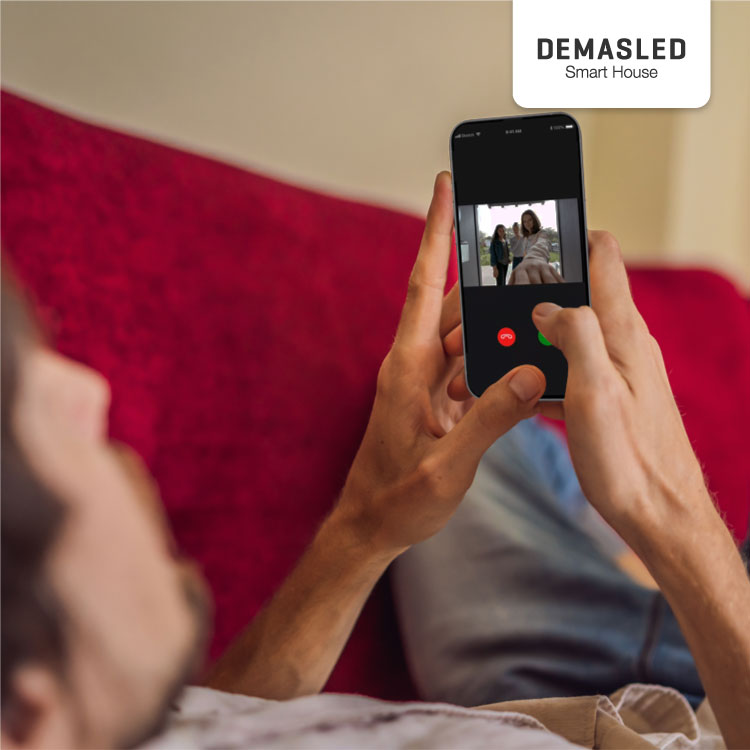 Timbre de Puerta Smart con Cámara 480p, 800mAH