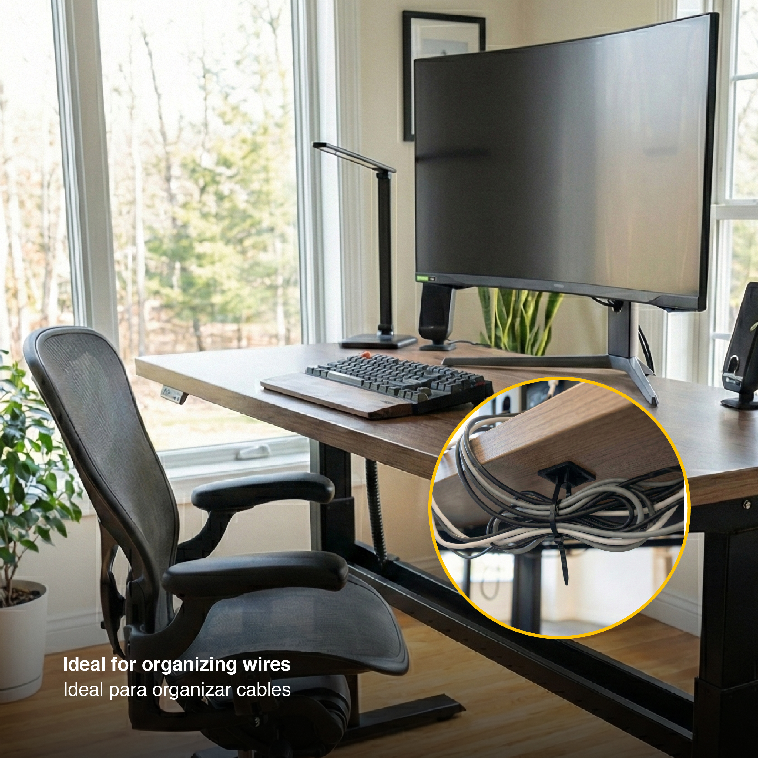 Accesorios para Precinto de Nylon Negro, x50 uds. 