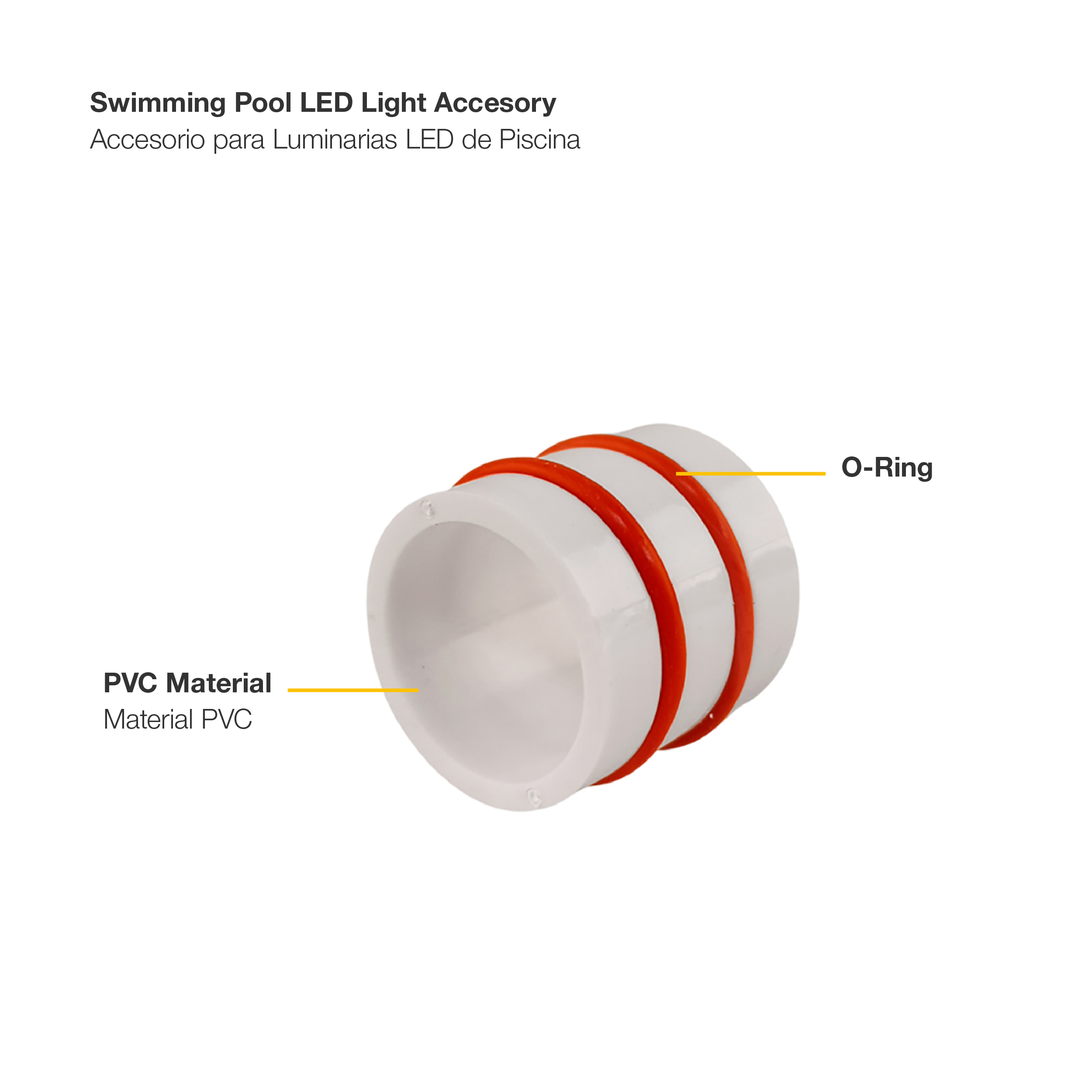 Accesorio para Luminarias de Piscina 10.2x9.8mm