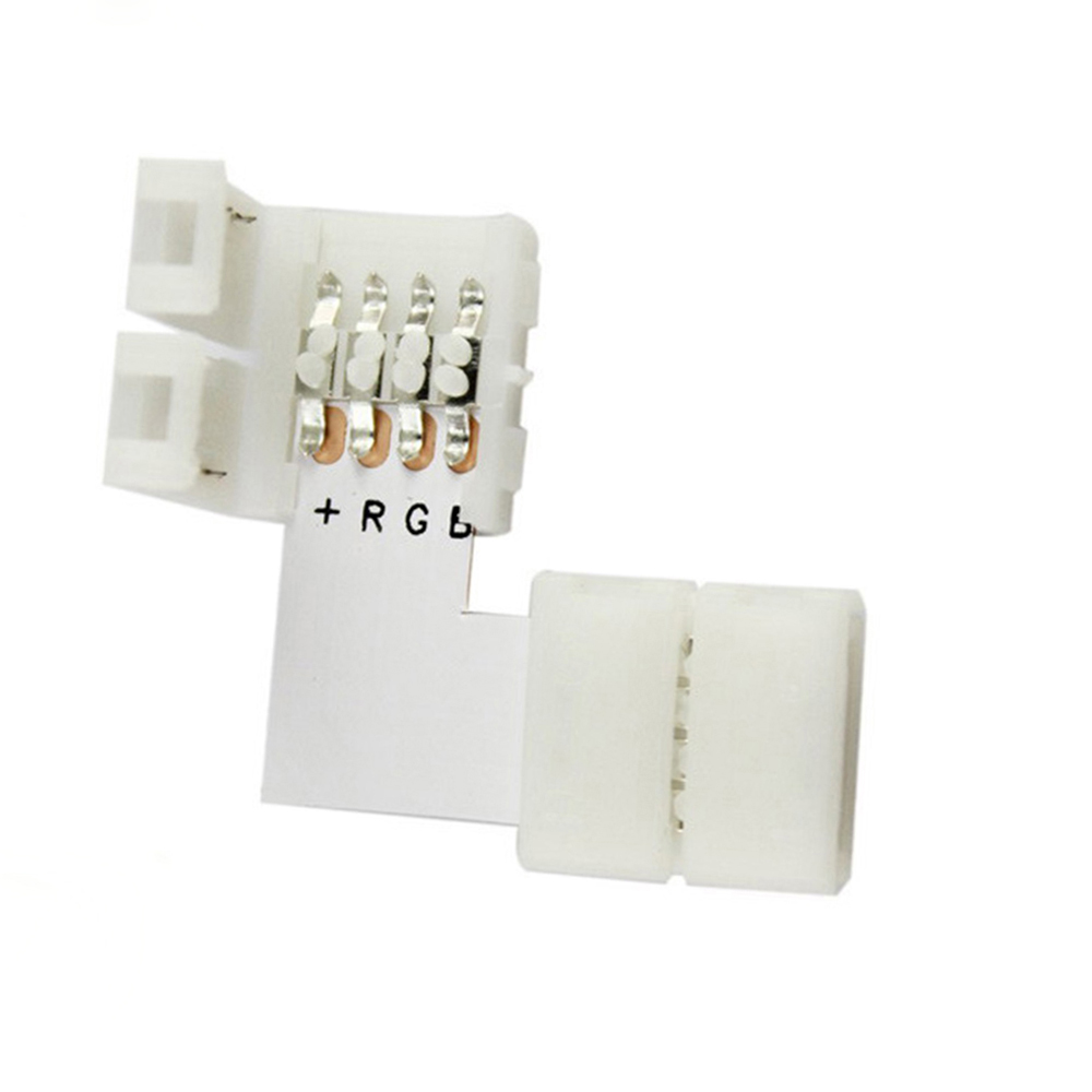 conector para Tiras SMD 5050 RGB. 90 Forma de L. 
