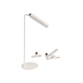 Lámpara Velador Magnético Blanco 3W Blanco Cálido 3000K Batería Recargable 1200mAh 