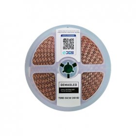 Tira LED SMD2835, 24V 12W/m Blanco frio 1200 lm/m 120 LEDs/m, 5m