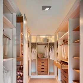 Spot Móvil Cromado 9x9cm Corte 6.5cm Lámparas GU10 y MR16