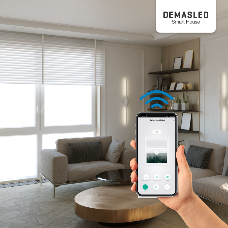 Smart Switch WiFi con Motor para Cortinas 12V 2A