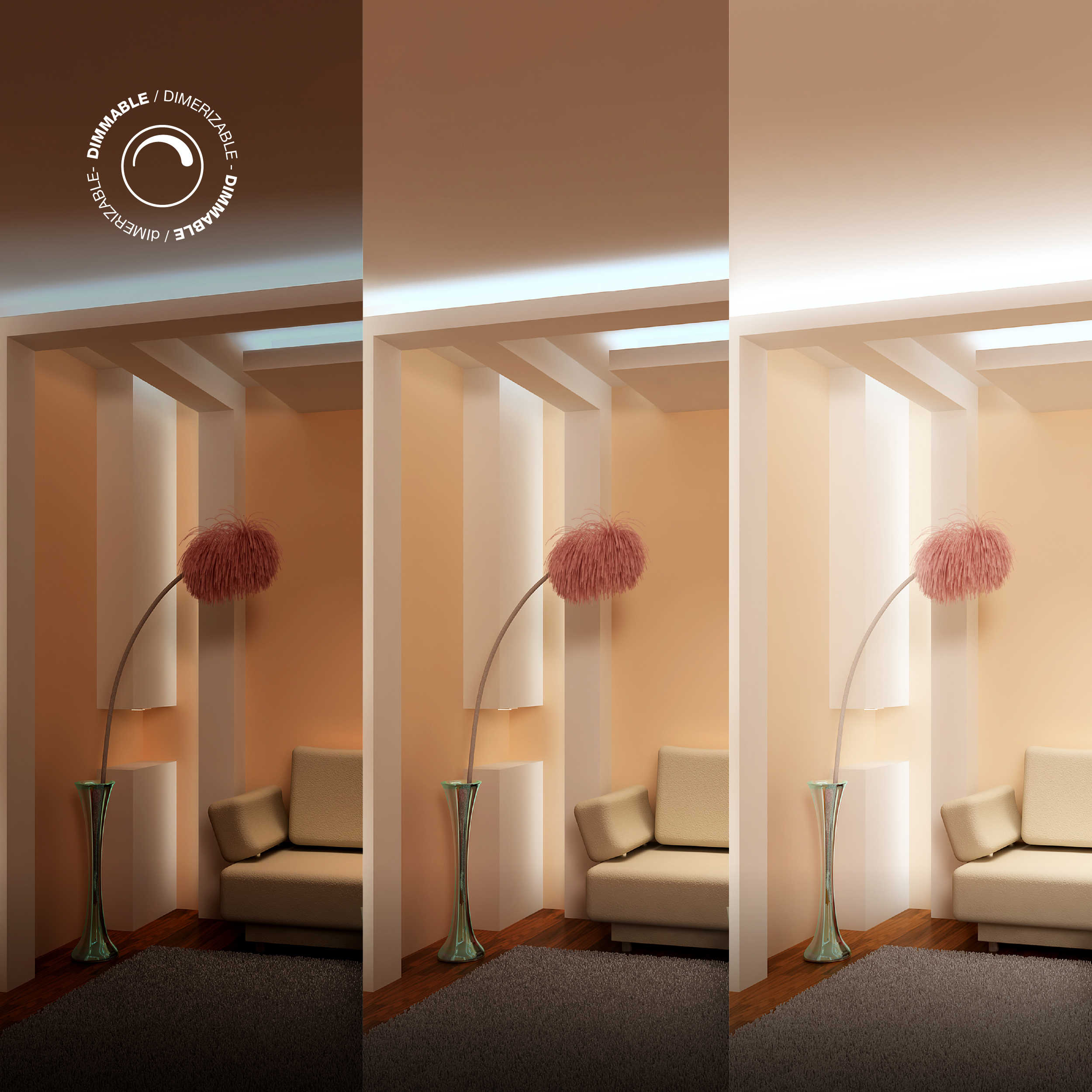 Tecla Dimmer Smart WiFi Switch Blanco