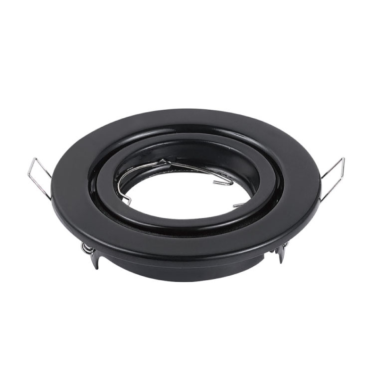 Spot Móvil Negro 9.3cm Corte 7cm para Lámparas GU10-MR16