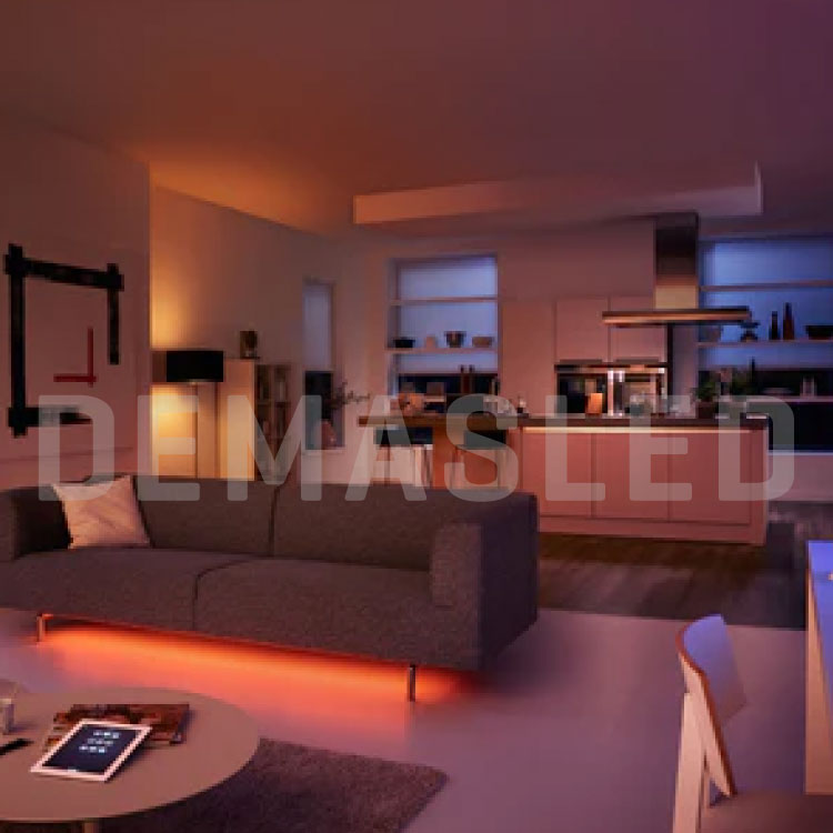 Tira LED SMD5050, 12V, 10W/m, RGB, 60 LEDs/m, 5m-ECO