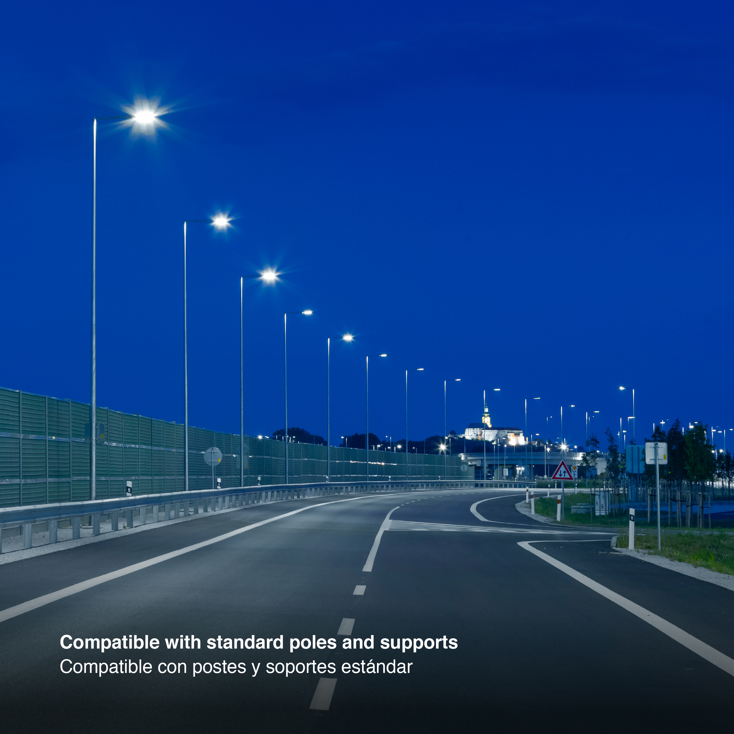 Luminaria de Calle 100W Blanco Frío 6500K 10000lm IP65