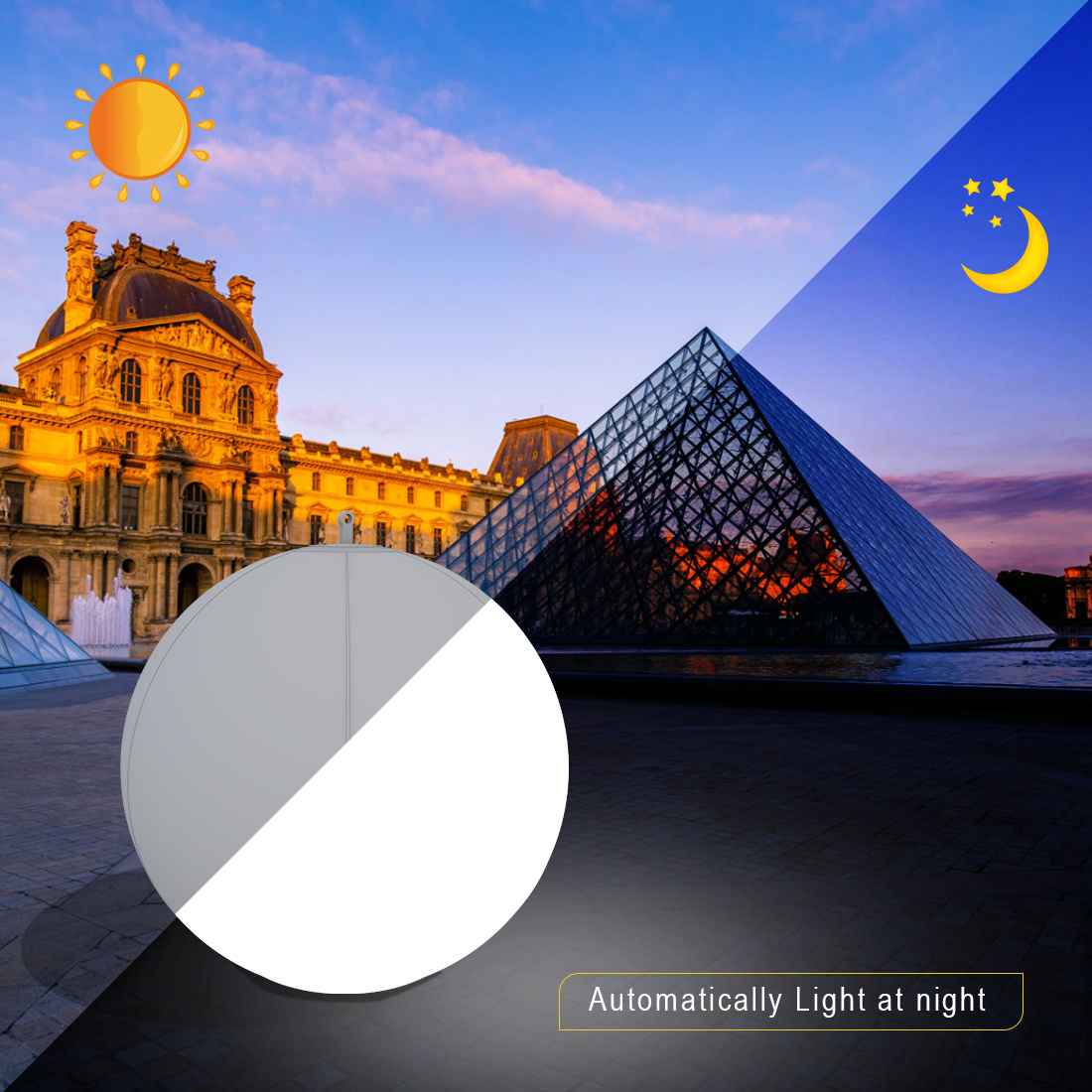 Globo Solar LED, Inflable con Control, RGB y Blanco 38lm, IP68