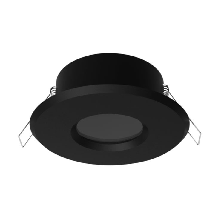 Spot Fijo Negro, 8.4cm Corte 6.8cm para Lámparas GU10 y MR16