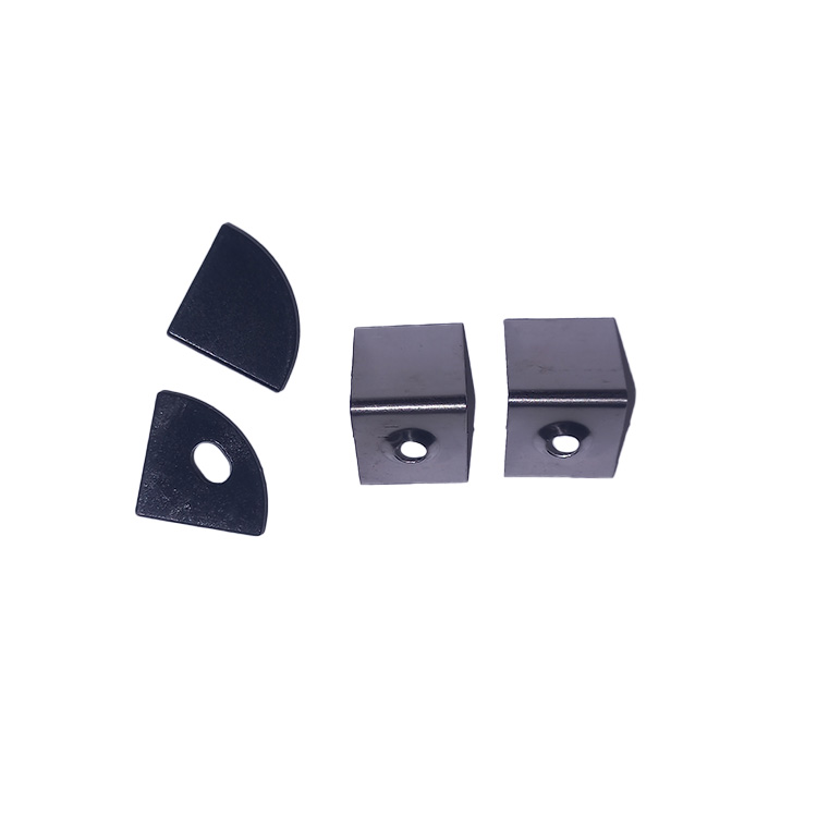 Kit de 2 tapas y 2 clips para perfil de aluminio, PER-03-2M