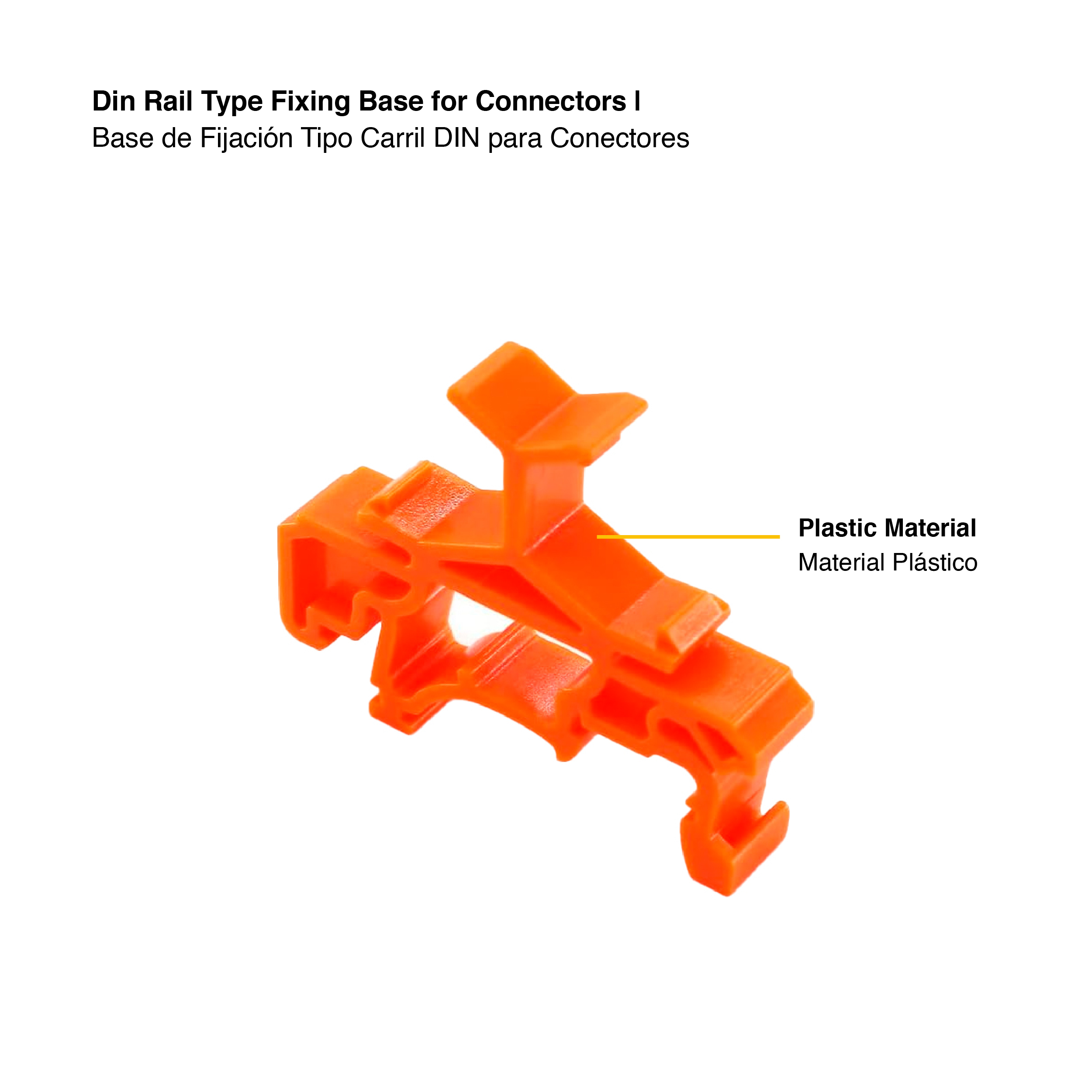 Base de fijación para Conectores tipo Carril Din 426x33,9mm 