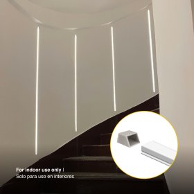 Kit de 2 Tapas y 2 Clips para Perfil de Aluminio , PER-60