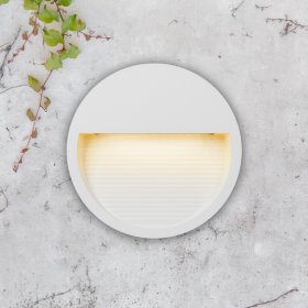 Aplique Exterior Blanco WALL ROUND LED 6W Blanco Neutro 12cm 220-240V