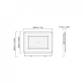 Reflector LED de Exteriores 150W 13.000lm Blanco Cálido 3000K 220V