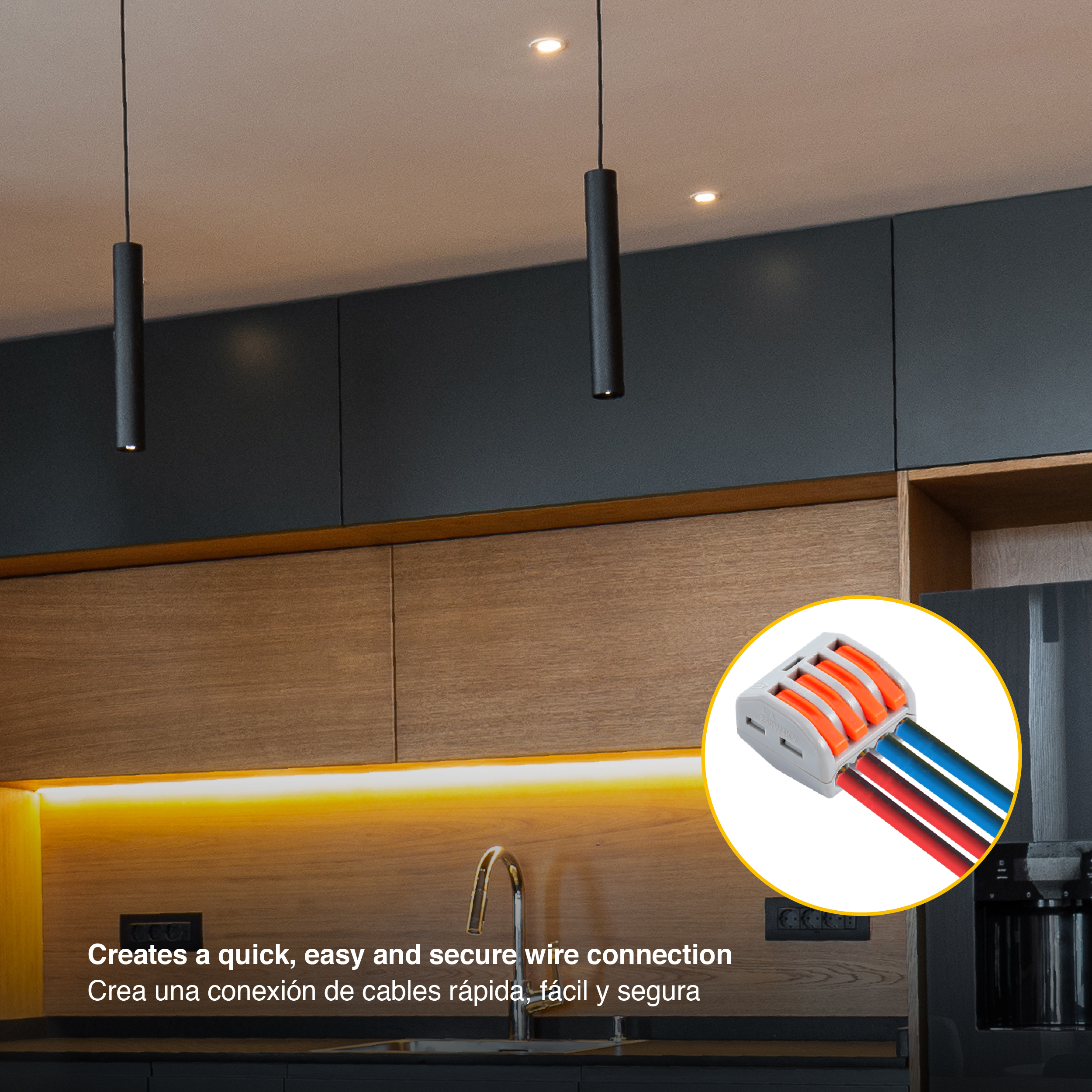 Kit de Conectores Empalme Fast Clip 2, 3, 4 y 5 polos x188 piezas