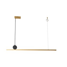 Lámpara LED Suspendida Cobre 1180x45mm 40W Blanco Cálido 3000K, 2448lm