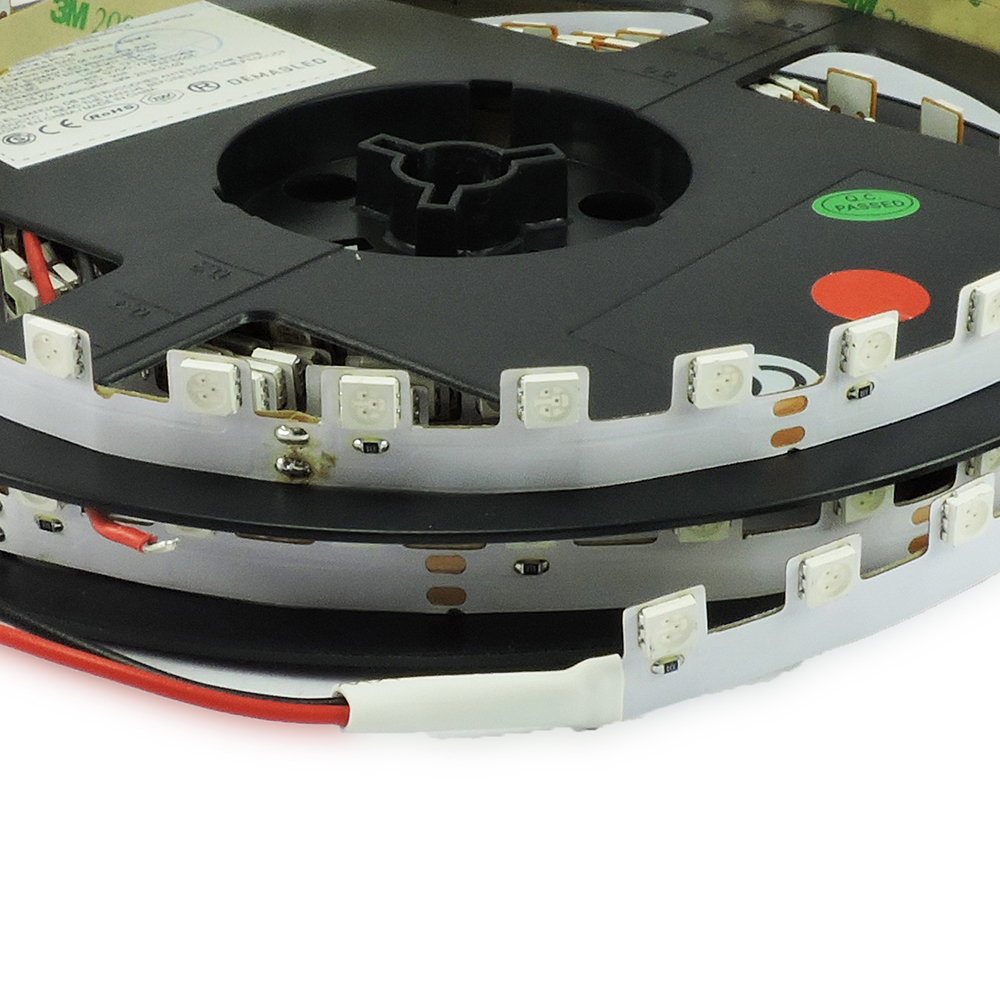 TIRA LED SMD 5060 CON LEDs DE COSTADO INTERIOR ROJO 625 nm 60 LEDs/m 12V 72W 5m