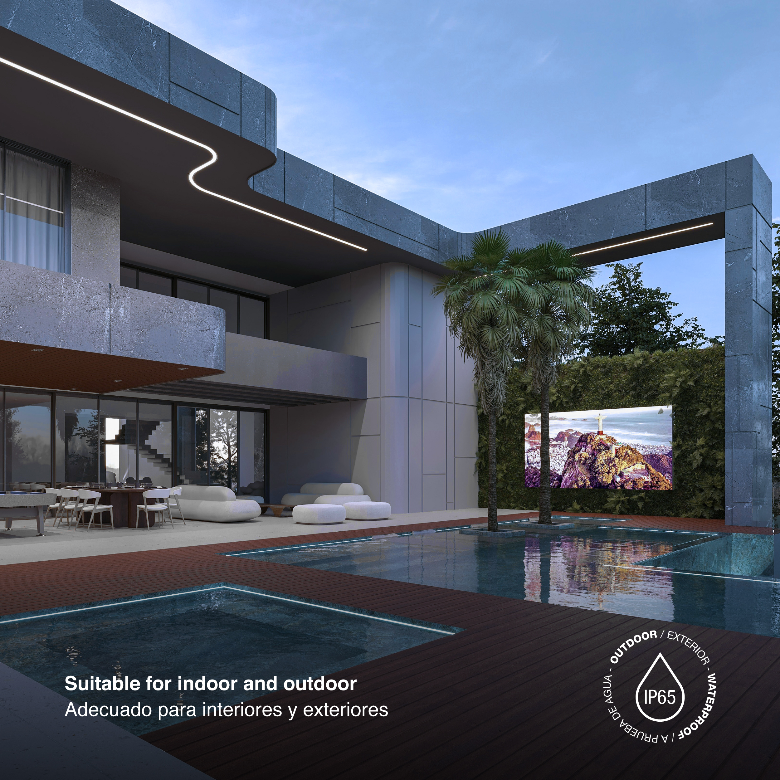 Tira Mini LED SMD2835, IP65 220V 8W/m, Frío 650lm/m 120LEDs/m 50m