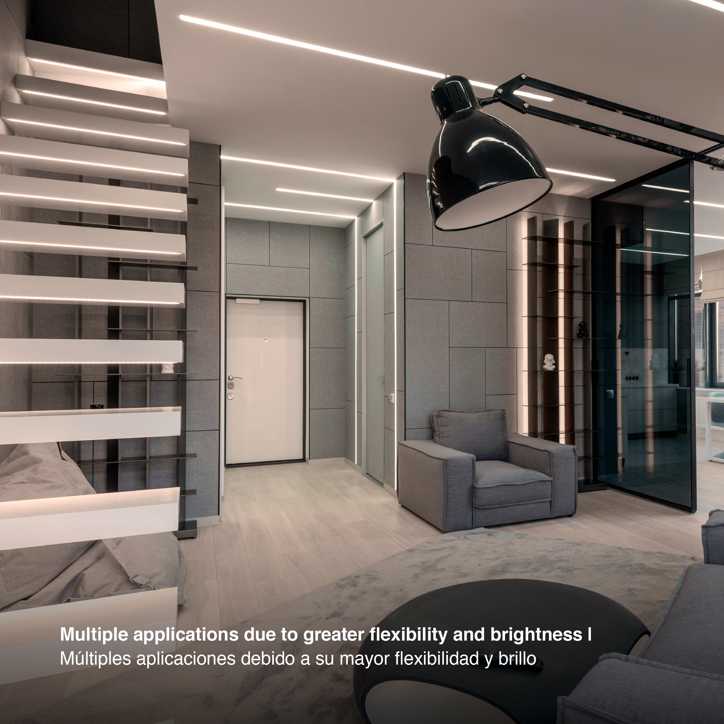 Tira LED COB Freecut 24V 10W/m Blanco Cálido 850lm/m 528LEDs/m, 8mm PCB IP33 x5m