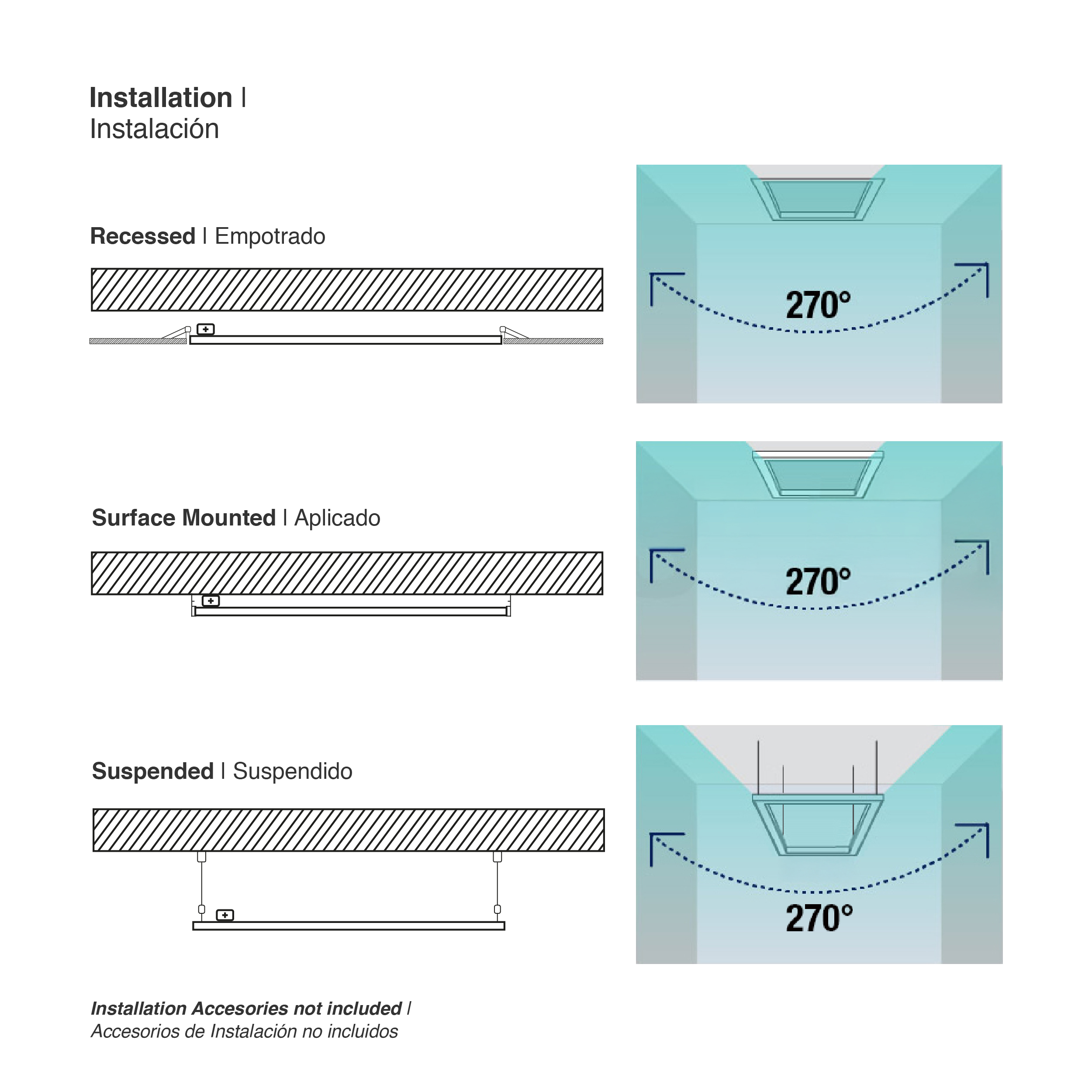 Marco Luminoso LED de 120x60cm 65W 4000lm blanco Frío 6000K