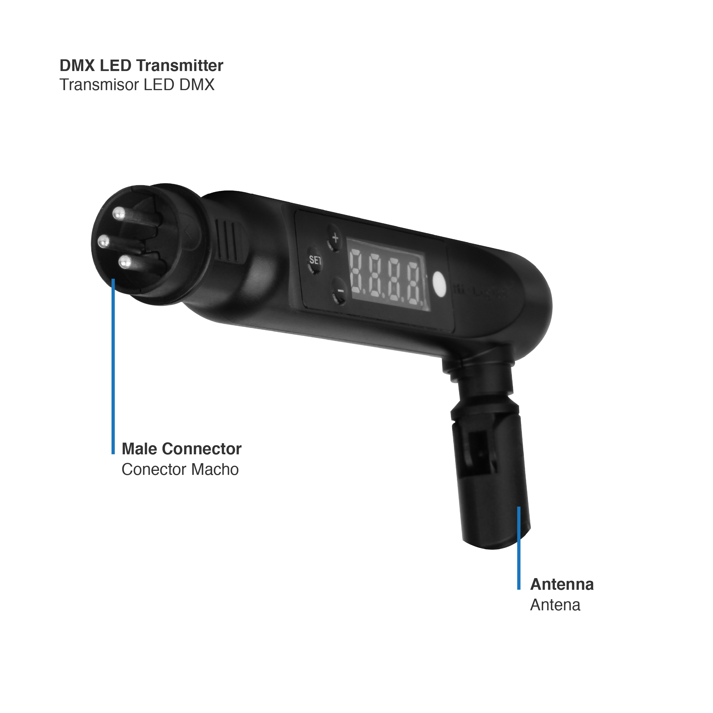 Transmisor LED DMX 512 2.4GHz 5V 500mA 
