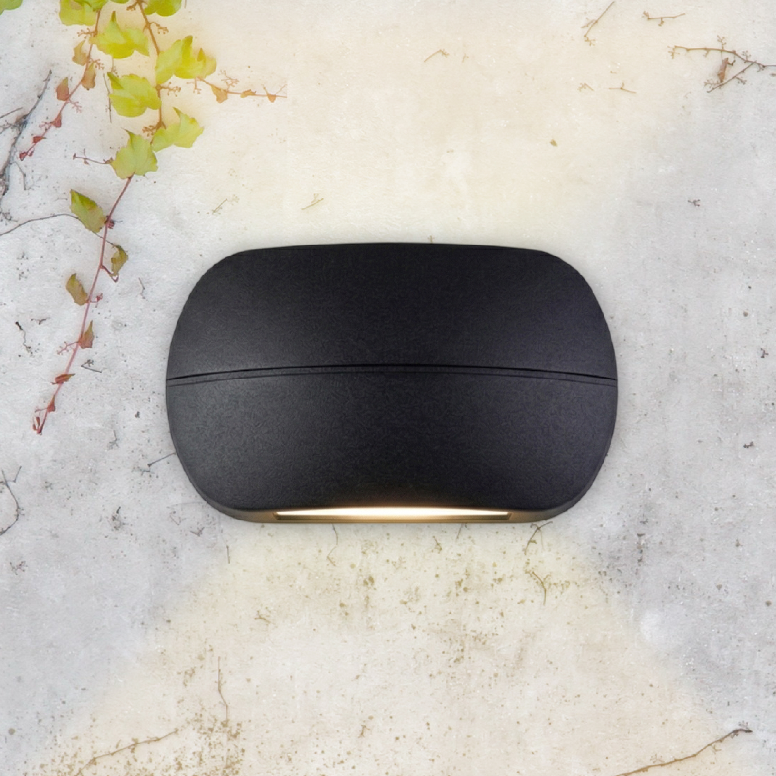 Aplique LED Exterior de Pared Bidireccional 10W IP65 Negro 18×11cm 220V Blanco Calido