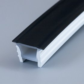 Perfil de Silicona Flexible para Tiras LED Negro x10mts