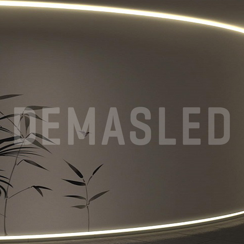 Perfil de Aluminio Flexible 17x6mm Anodizado, Cover Opal Blanco x2m