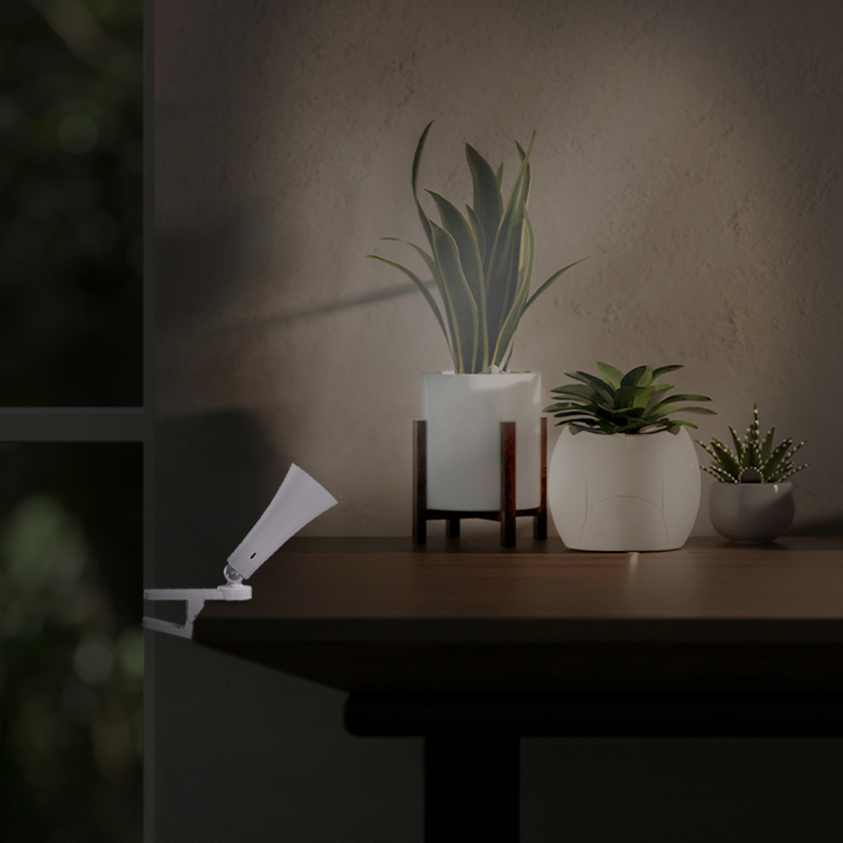 Lámpara de Mesa LED Magnética Blanca 3W Blanco Cálido 3000K Recargable 1800mAh