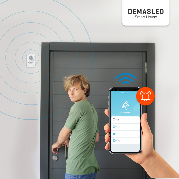Sensor de Movimiento Smart WiFi 5V 1A 2.4GHz