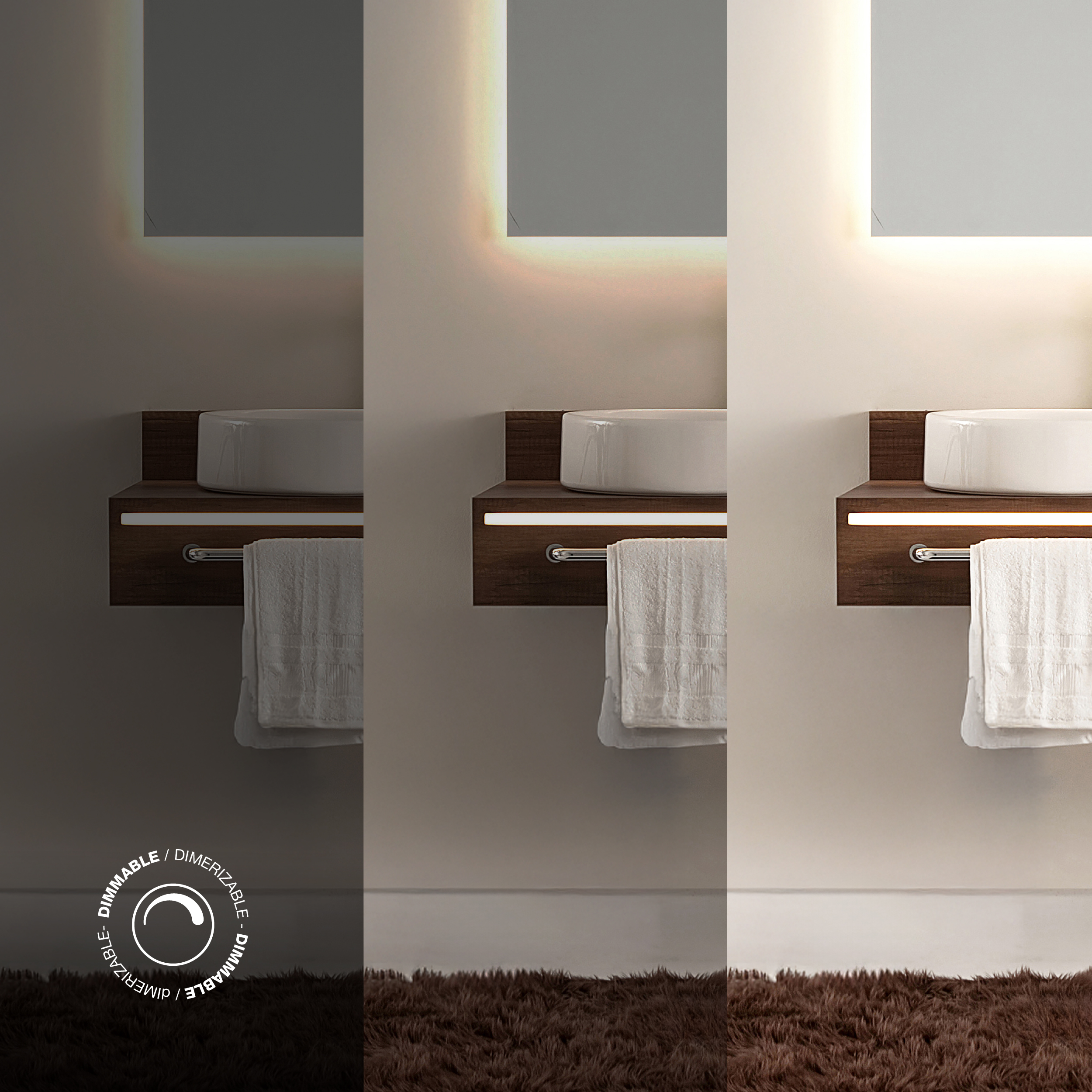 Sensor de Espejos ON/OFF Dimerizable 12-24V