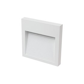 Aplique Exterior Blanco WALL SQUARE LED 6W Blanco Neutro 12x12cm 220-240V