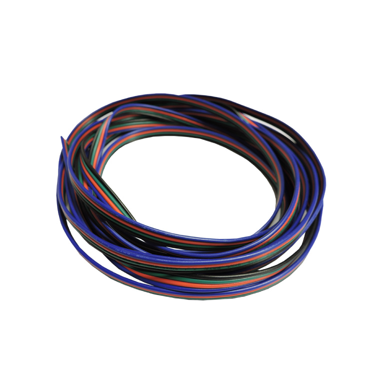 Cable 4 polos de 0.5mm RGB  - 4x0.5mm (24AWG) - x1m ,48V Máx.