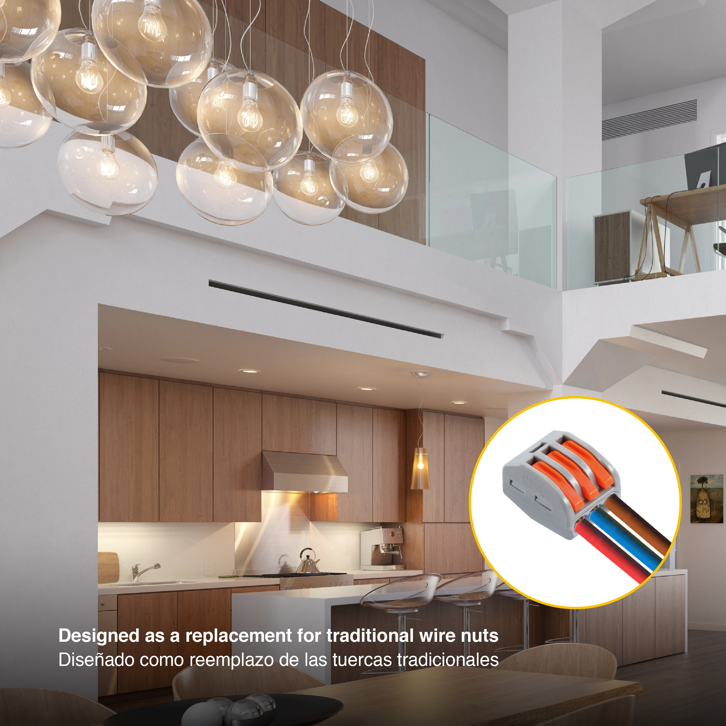 Kit de Conectores Empalme Fast Clip 2, 3, 4 y 5 Polos x85 piezas