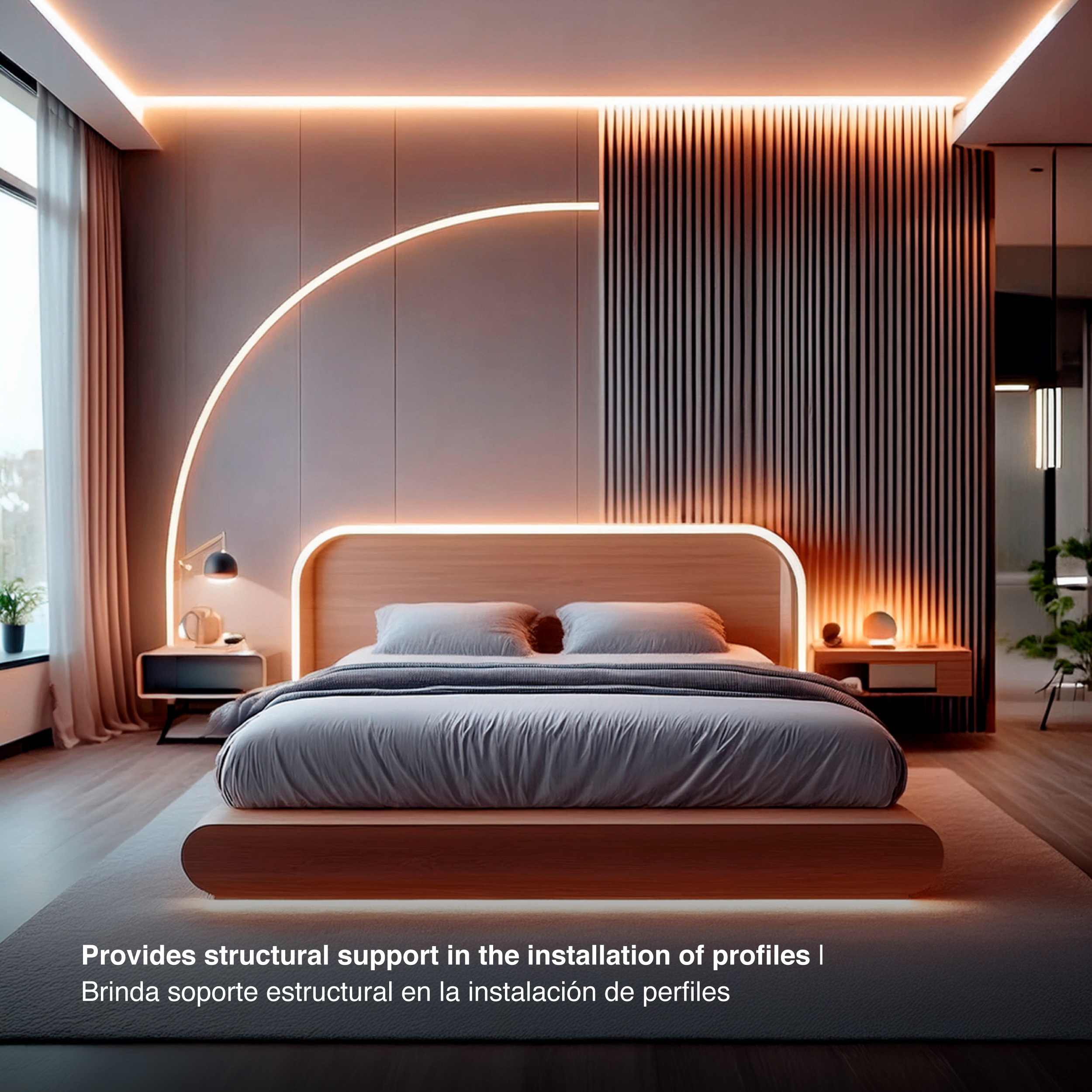 Perfil Flexible de Acero Inoxidable para pers-04 x10m