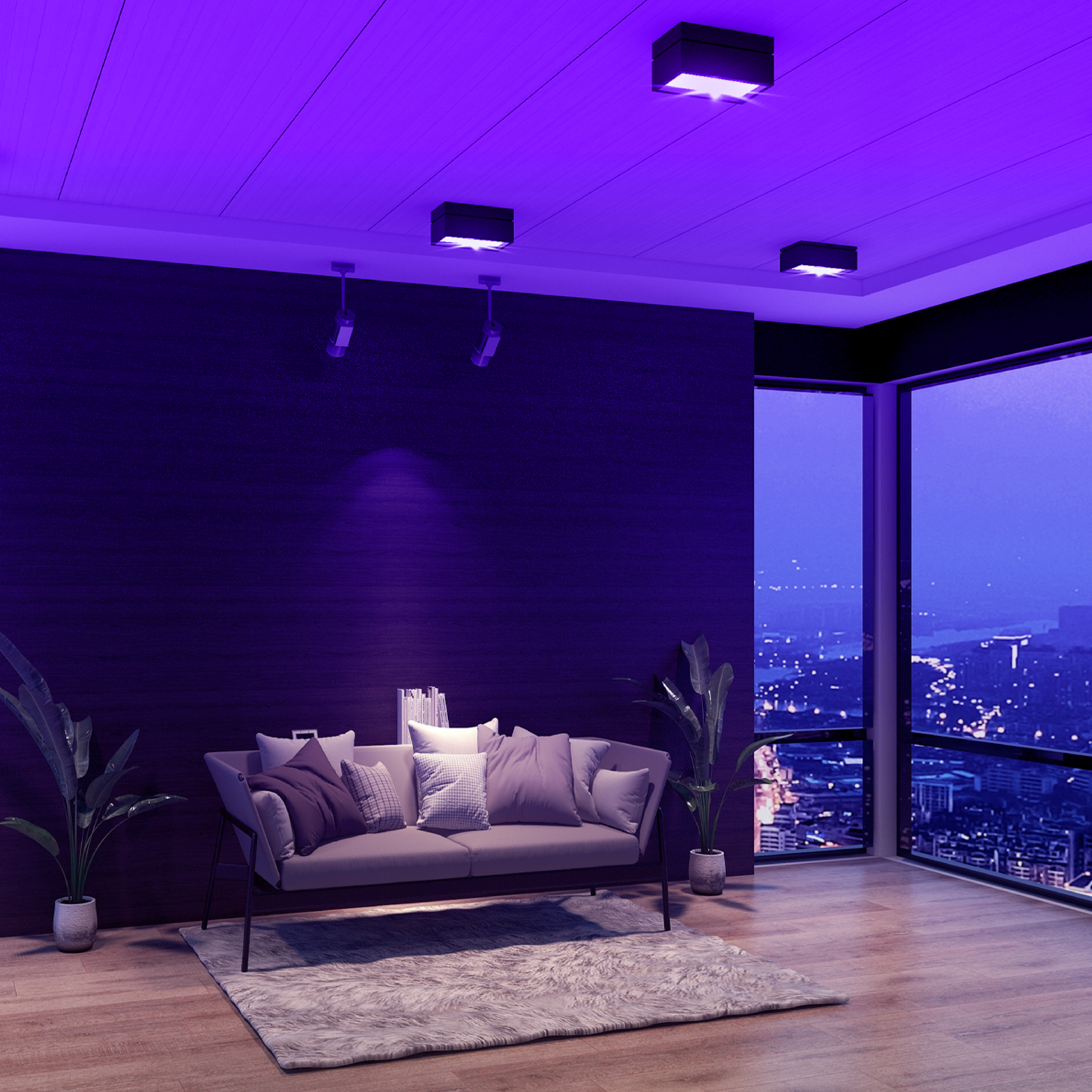 Lámpara LED GU10 5W 65mA 120° RGB-Blanco, 220V