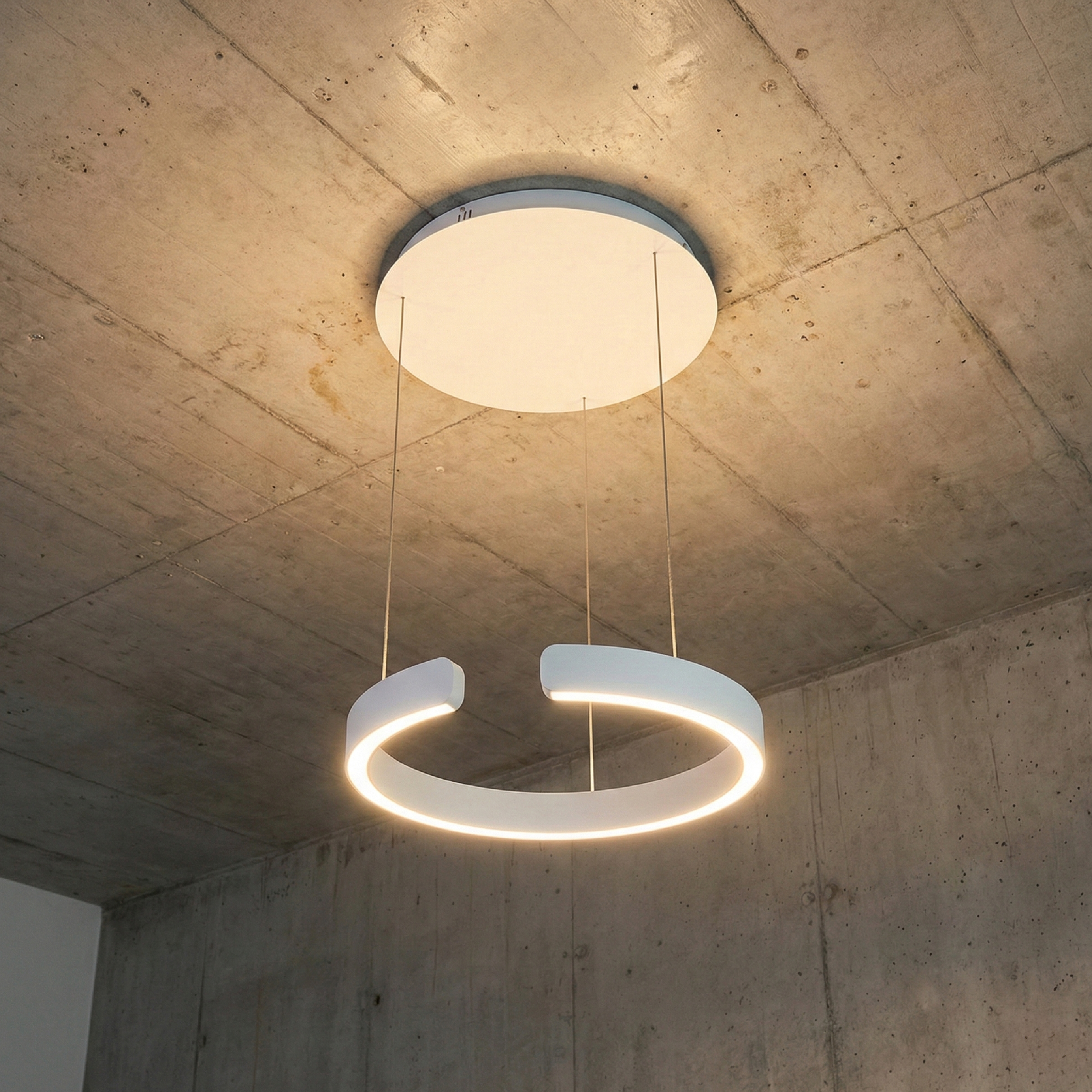 Lámpara LED Suspendida Blanco, Ø40x52cm, 28W CCT Variable 3000-6500K